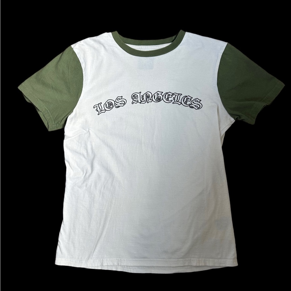 WXYZ White and Green Los Angeles T-Shirt